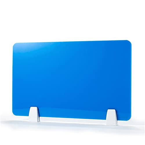Icegrey Desk Divider Privacy Panel Removable Acrylic Desk Partition Board with Clips for Student Call Centers Offices Braries Classrooms Library, White, 12x20