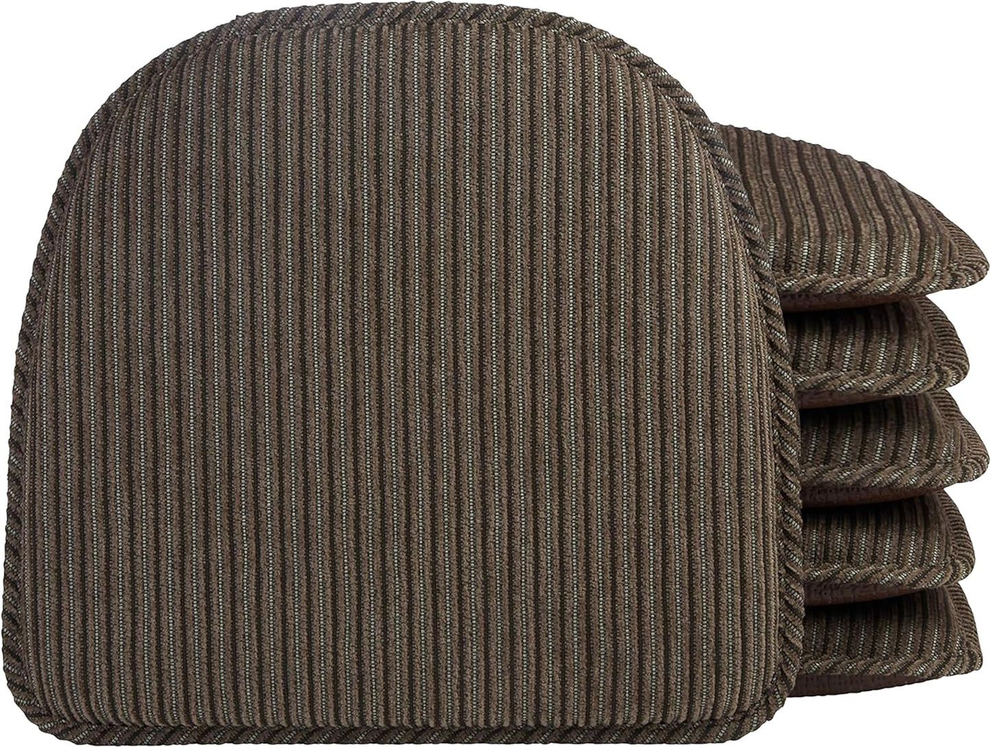 Klear Vu Raindrop The Gripper Non Slip Chair Cushions, Soft & Comfortable Seat Pad, Sitting Pillow for Kitchen, Dining or Office, 6 Count (Pack of 1), 06 Taupe