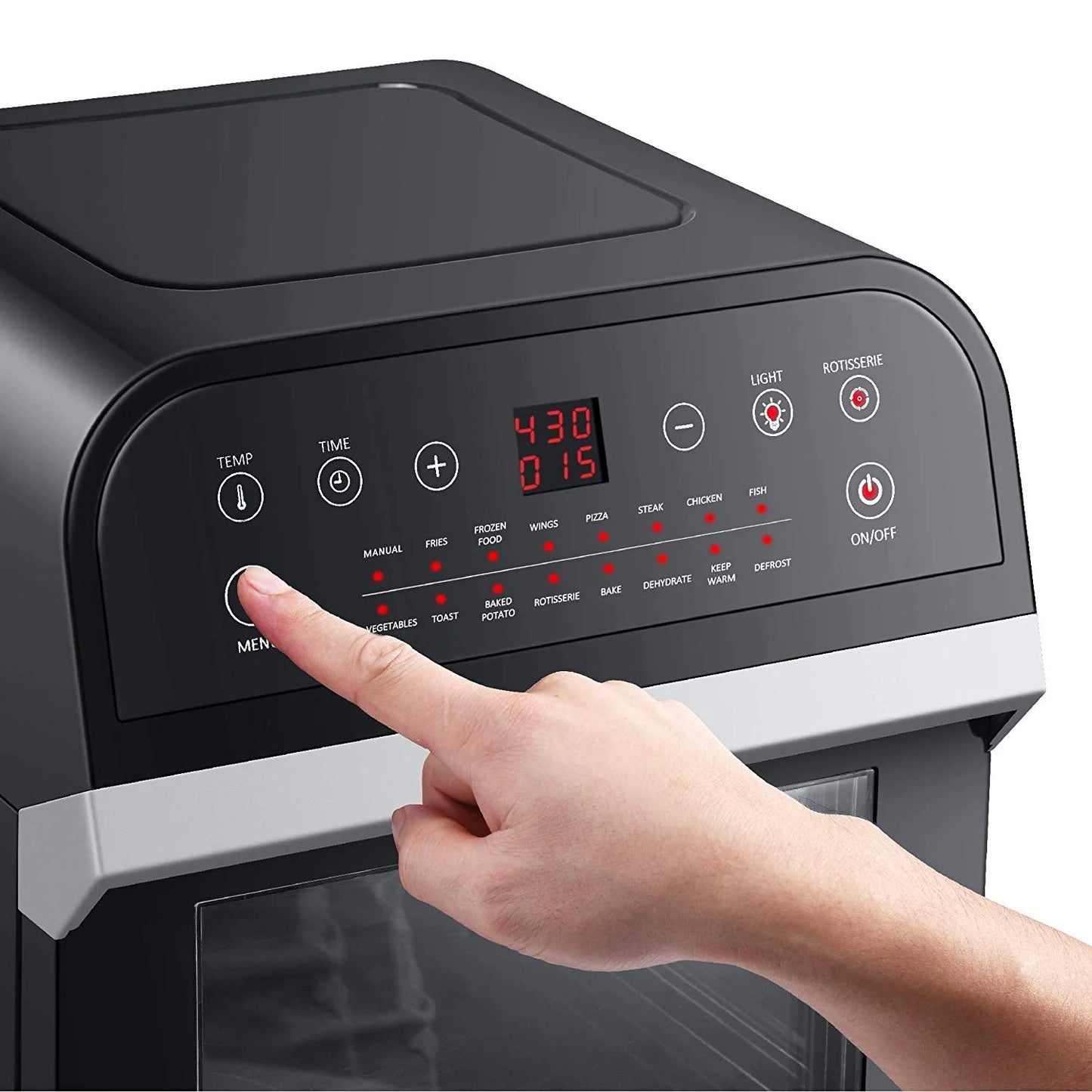 GoWISE USA 12.7-Quarts 15-in-1 Electric Air Fryer Oven Black W794
