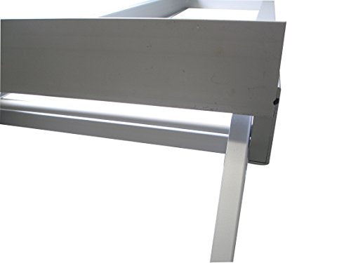 Pactrade Marine Pontoon Boat Under Deck 4 Step Flat Front Ladder Anodized Aluminum 300lbs M668