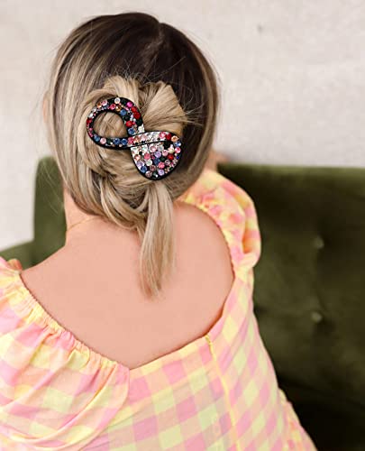 French Flat Hair Clips for Women 6Pcs Strong Hold Matte Dark V3858