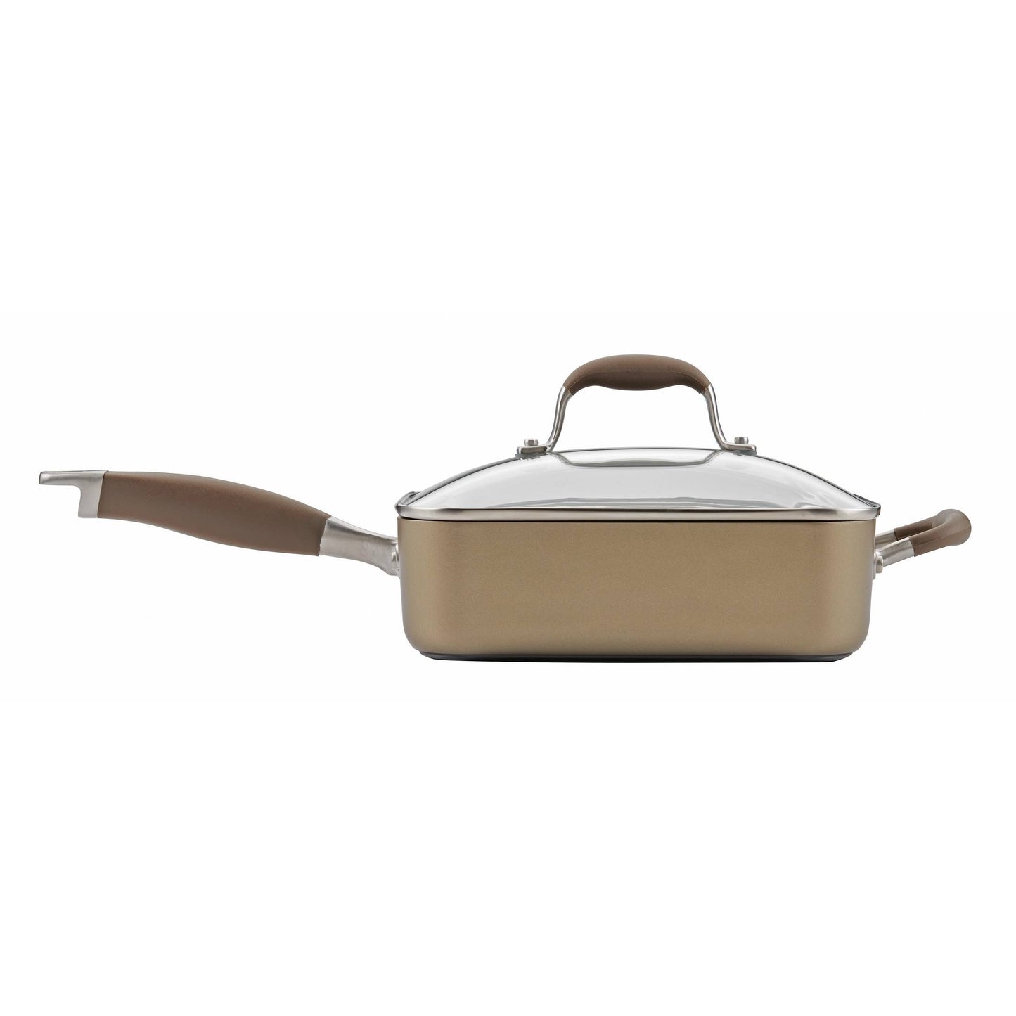 Anolon Advanced Hard-Anodized Nonstick 4-Quart Covered Square Saute P356