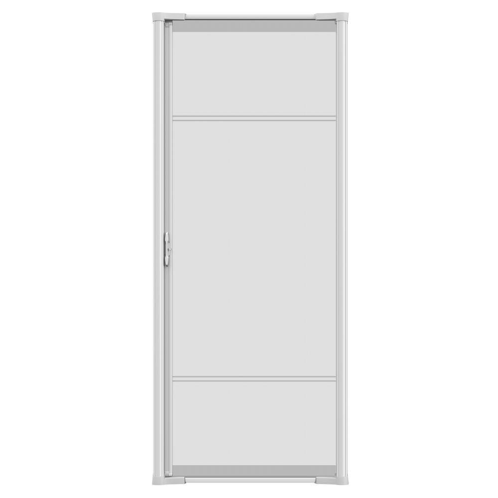 Larson Brisa White Retractable Screen Door for Sliding Door K56809