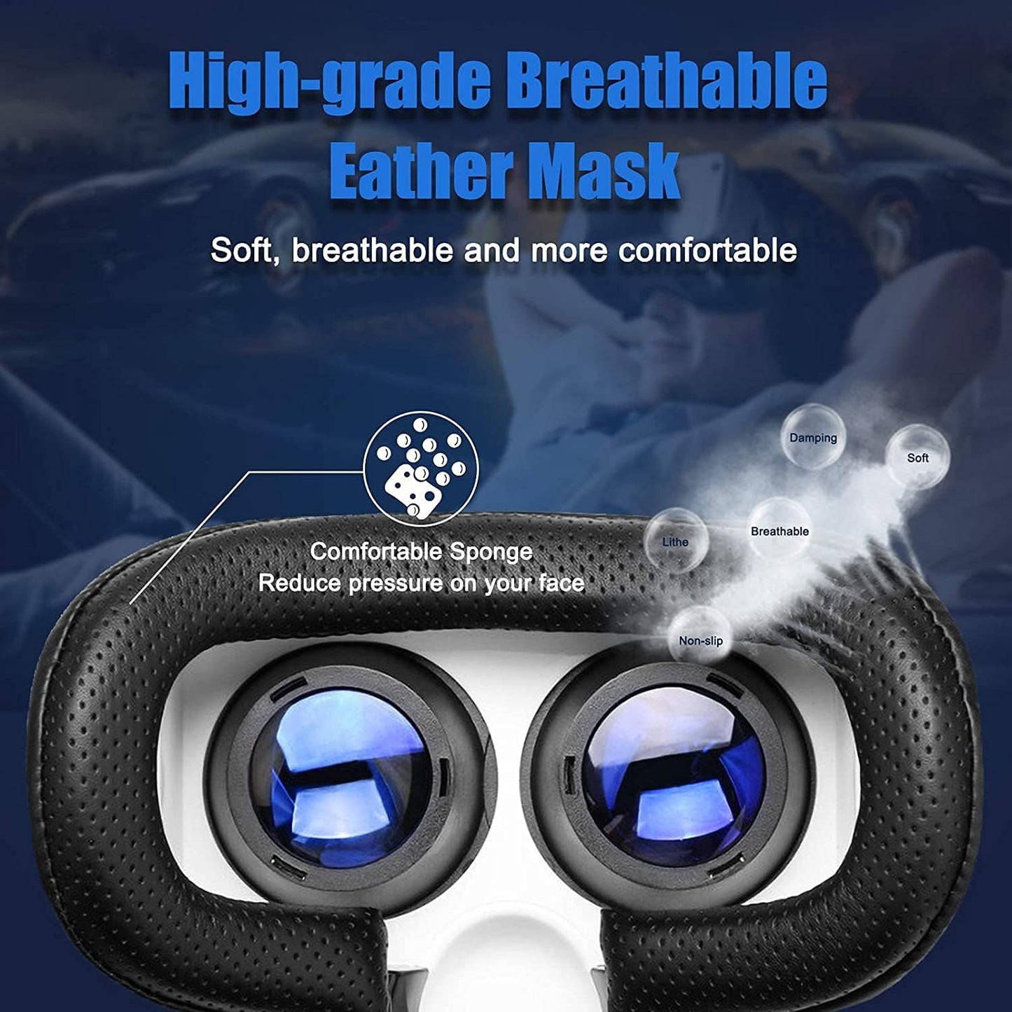 VR Headset with Controller for 5-7 Inch Phones N71359