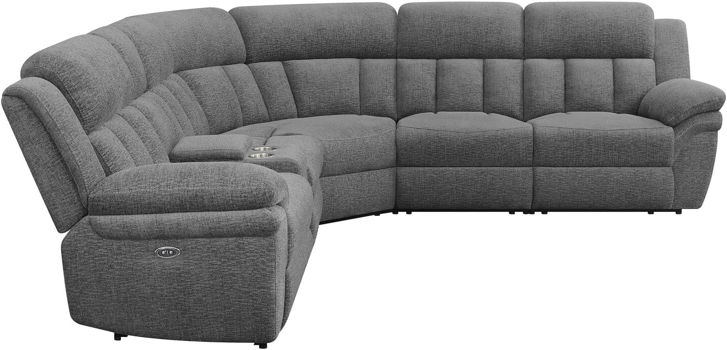 Coaster Home Furnishings Bahrain 6-Piece Power Sectional Charcoal M96593