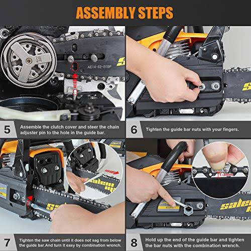 Salem Master 62cc 2-Cycle Gas Powered Chainsaw, 20-Inch J120747