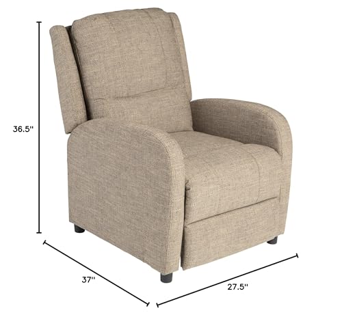 Thomas Payne RV Pushback Recliner, Majestic Chocolate, 27.5" W x 37" D x 36.5" H D54903