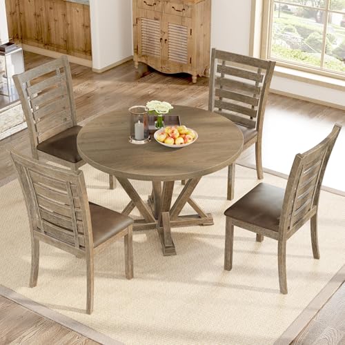 Dolonm Square Dining Table, Farmhouse Rustic Look, Light Brown M2473