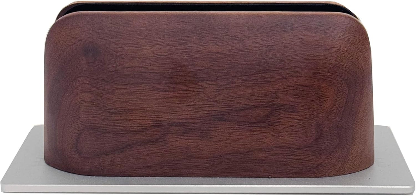 Walnut Wood Vertical Laptop Tablet Stand for Desk Y1925