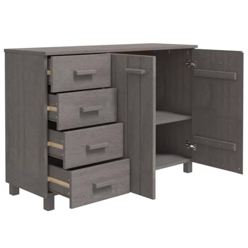 Buffets & Sideboards Sideboard Light Gray Solid Wood Pine N4247