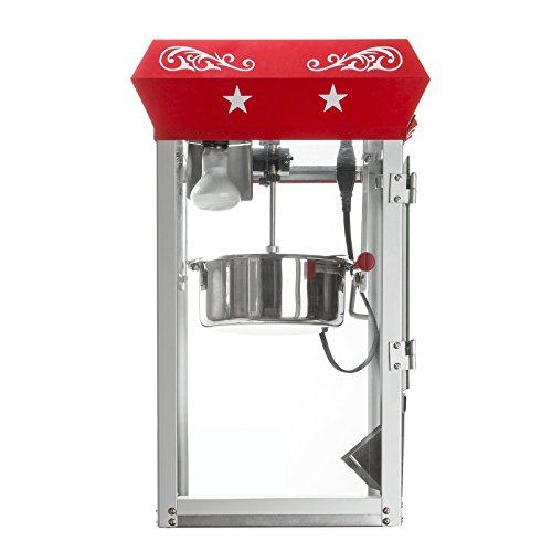 Olde Midway Bar Style Popcorn Machine with 8-Ounce Kettle - Black P70905