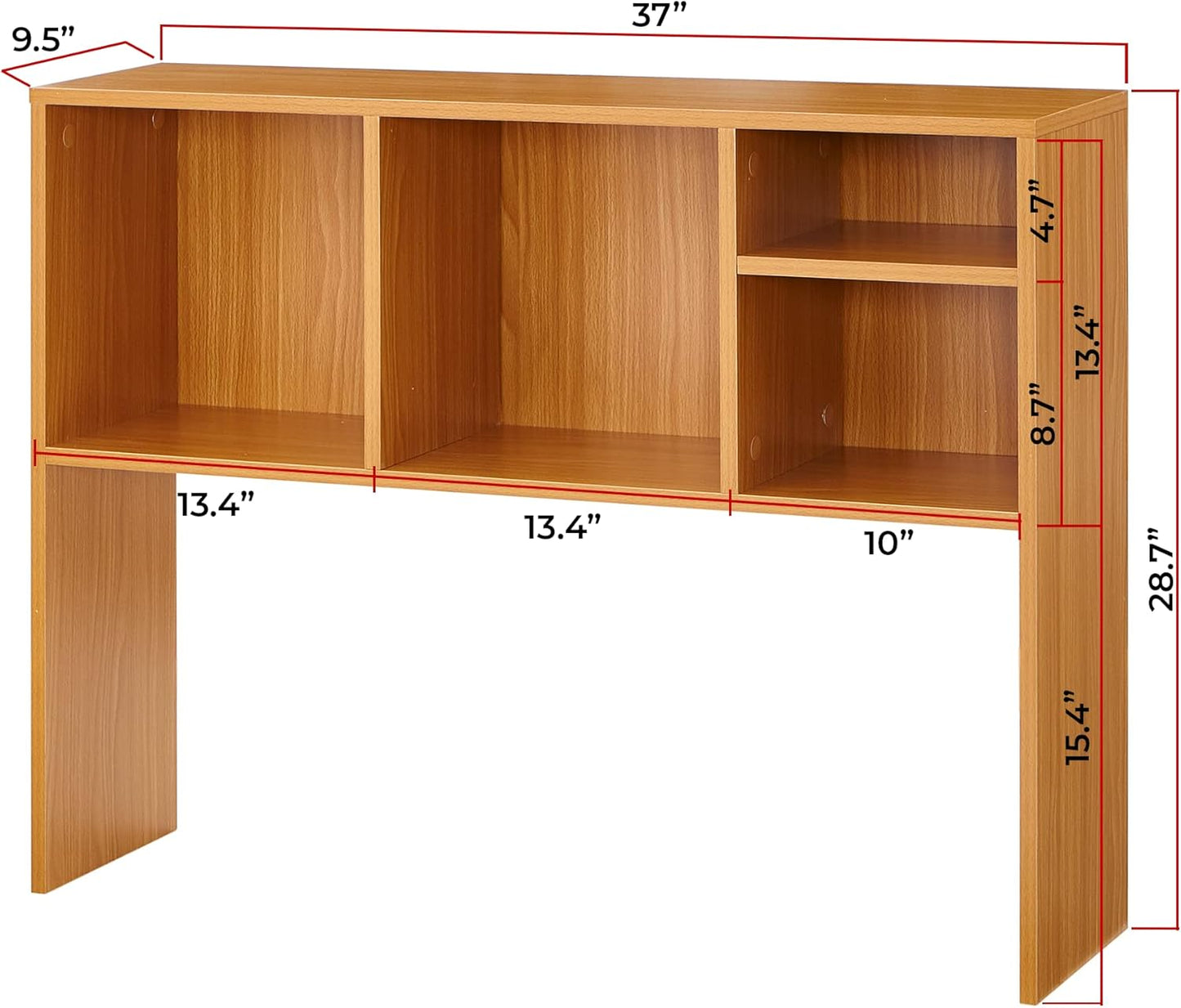 DormCo The College Cube Desk Bookshelf Beech O2934