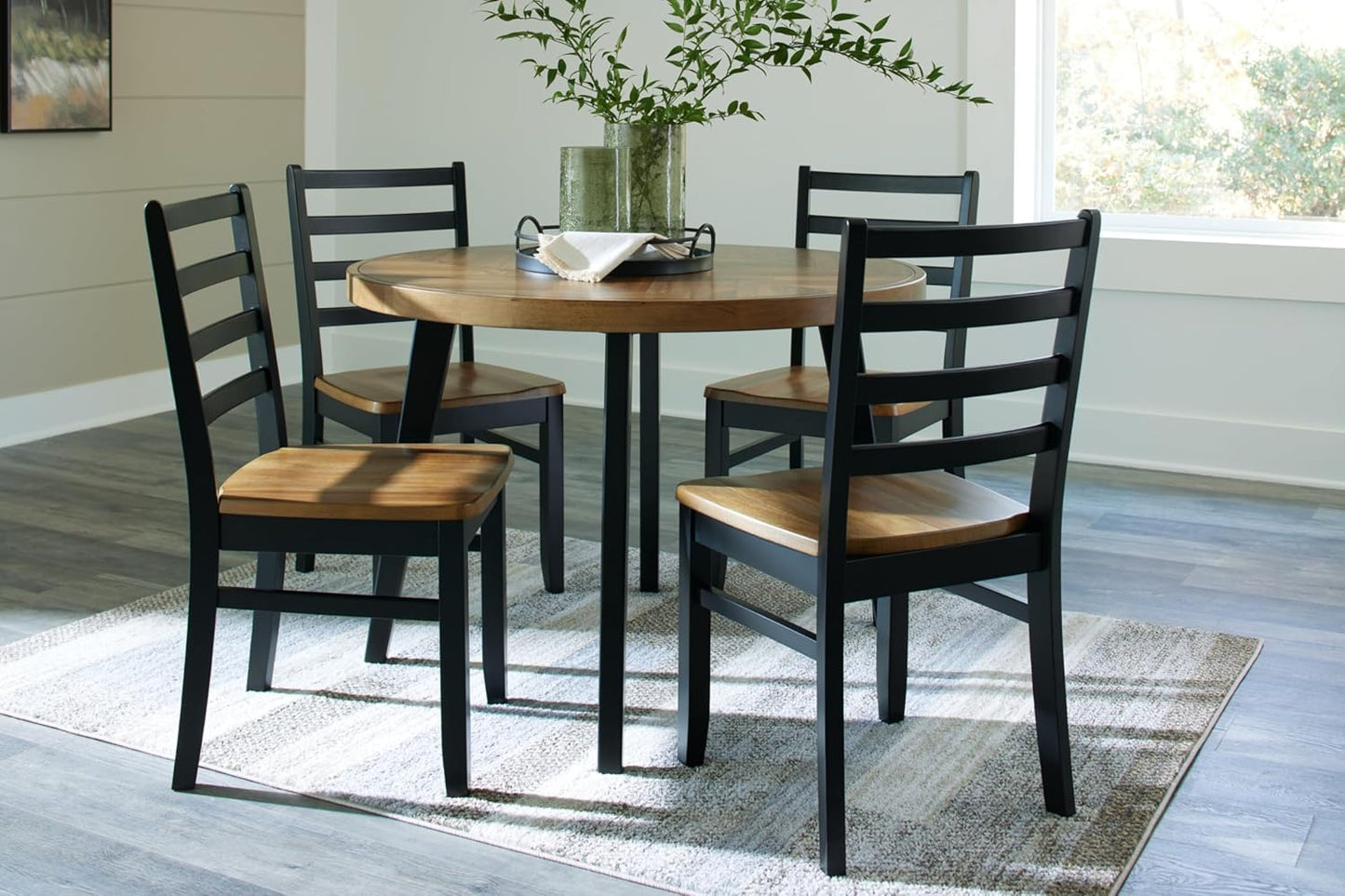 Signature Design by Ashley Blondon Dining Table and 4 Chairs, Set of 5 I35229