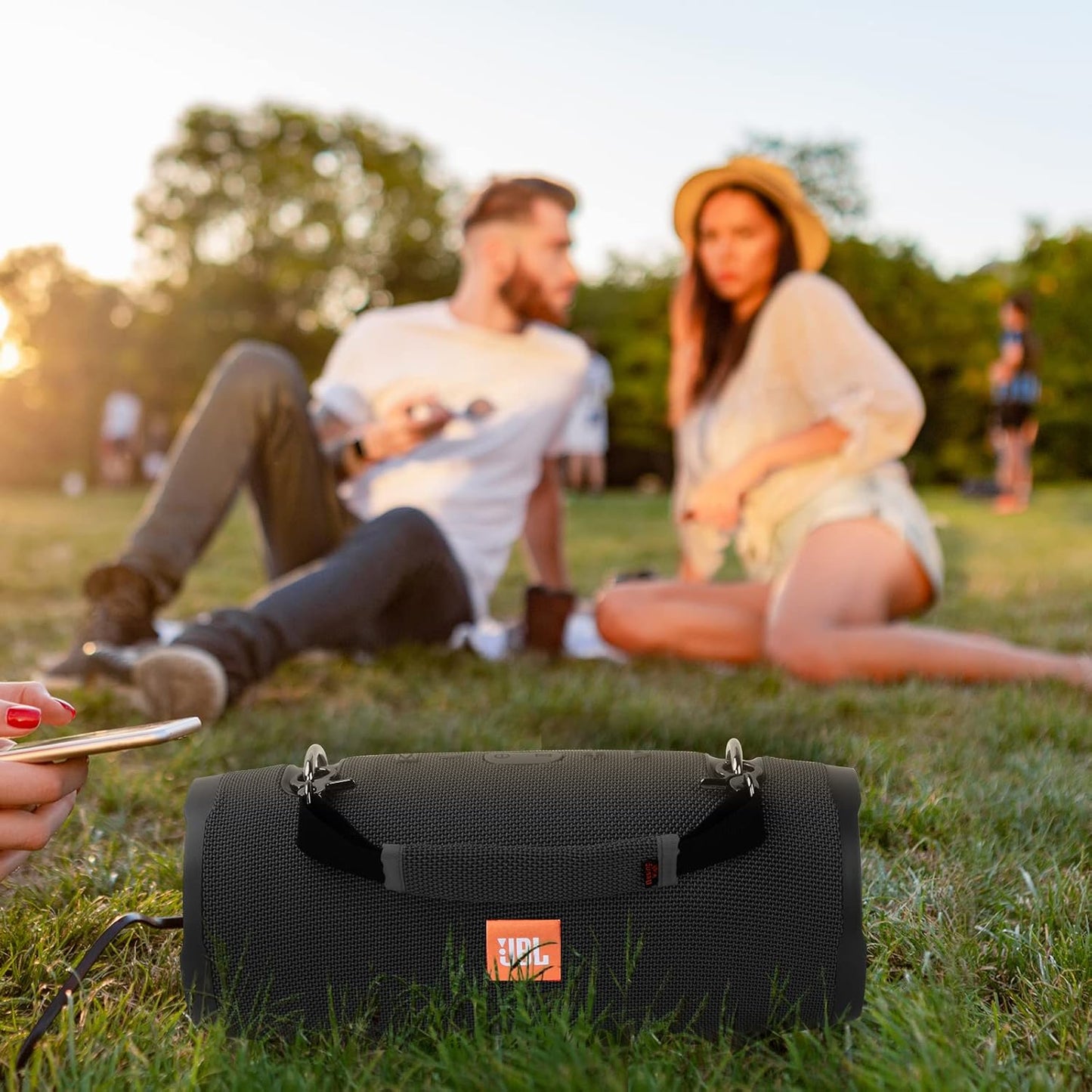 Desing Wish Removable Speaker Handle Strap for JBL Xtreme, W-King X10, ZEALOT S67 (Black) E719109