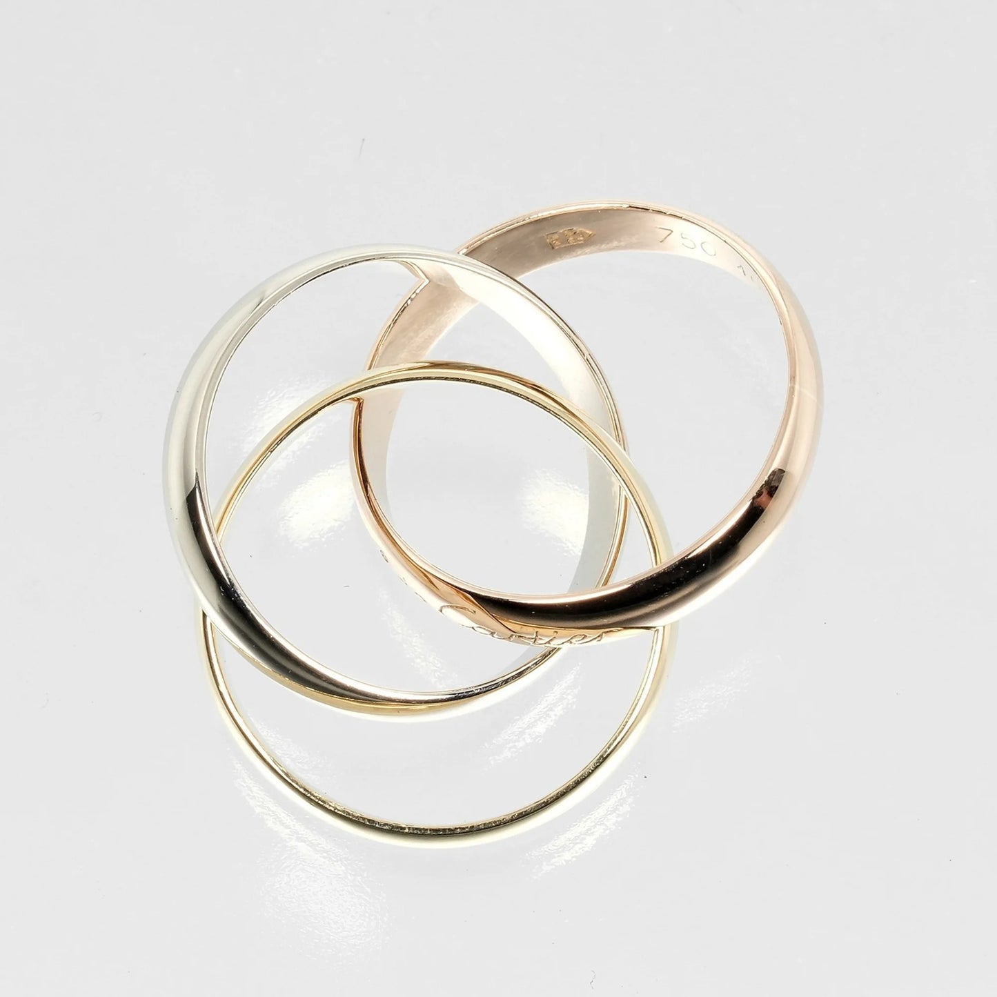 Cartier Trinity Ring K18 Gold YG PG WG A47215