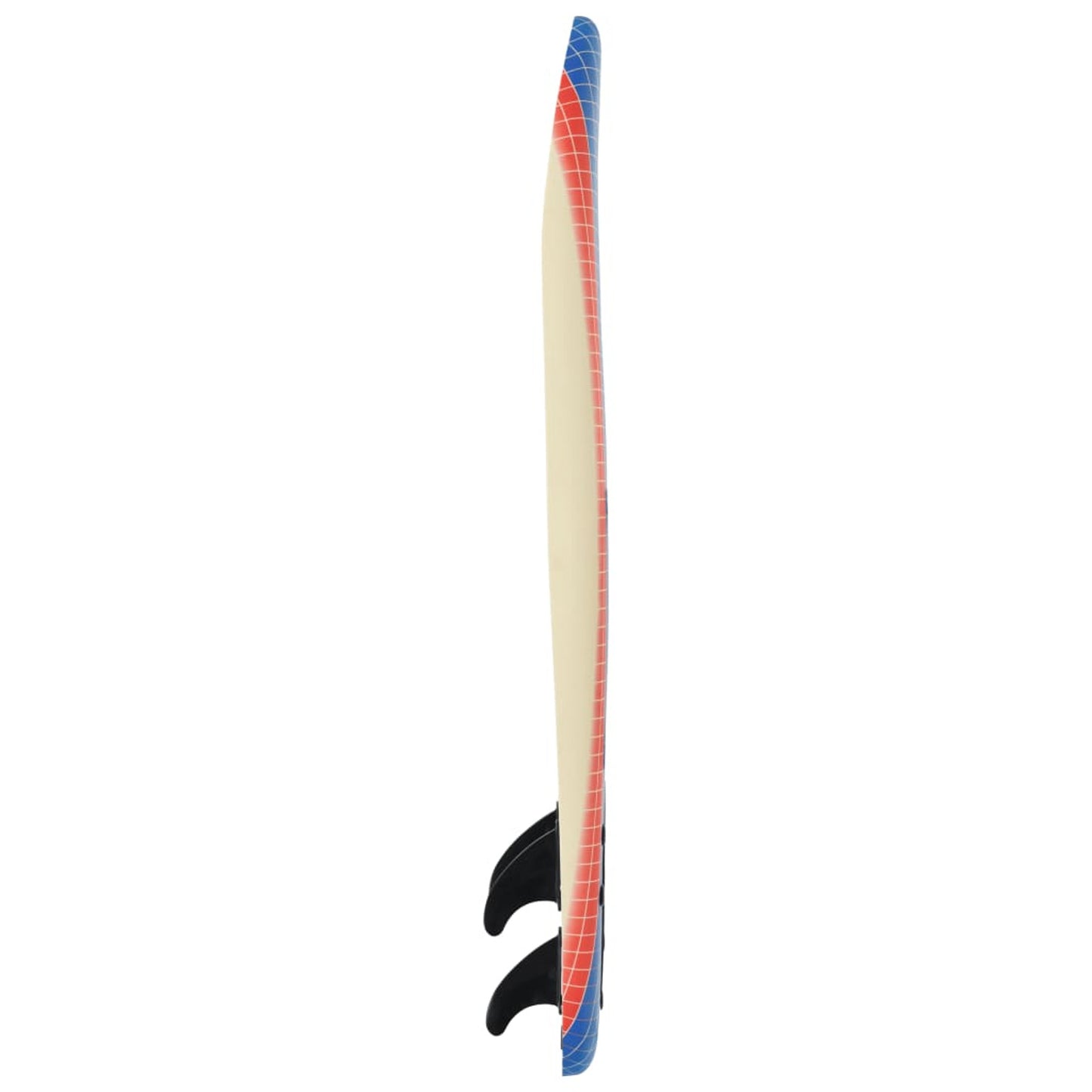 moobody Surfboard with Leash and Plastic Fins for Beginners Z804068