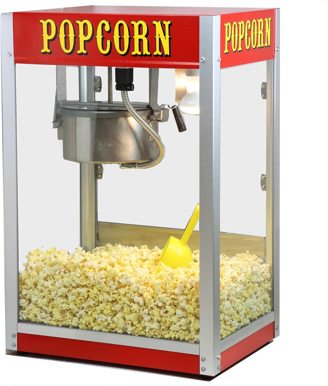 Paragon Theater Pop 8 Ounce Popcorn Machine, Red Z856966