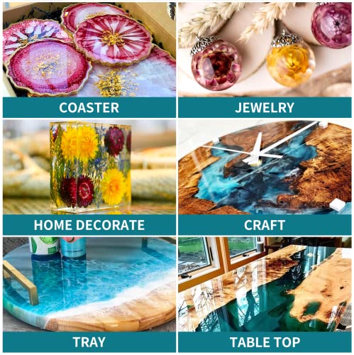 JDiction Epoxy Resin Kit 80OZ Crystal Clear Non Toxic D571