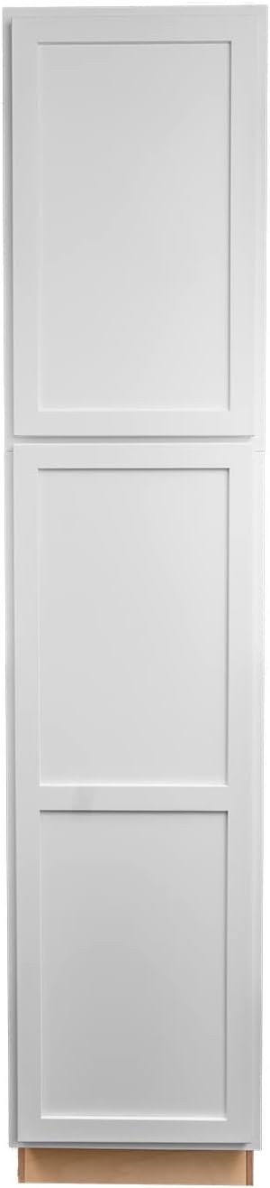 Quicklock RTA Shaker Base Kitchen Cabinet, 100% Plywood, Soft Close, Pure White I474002