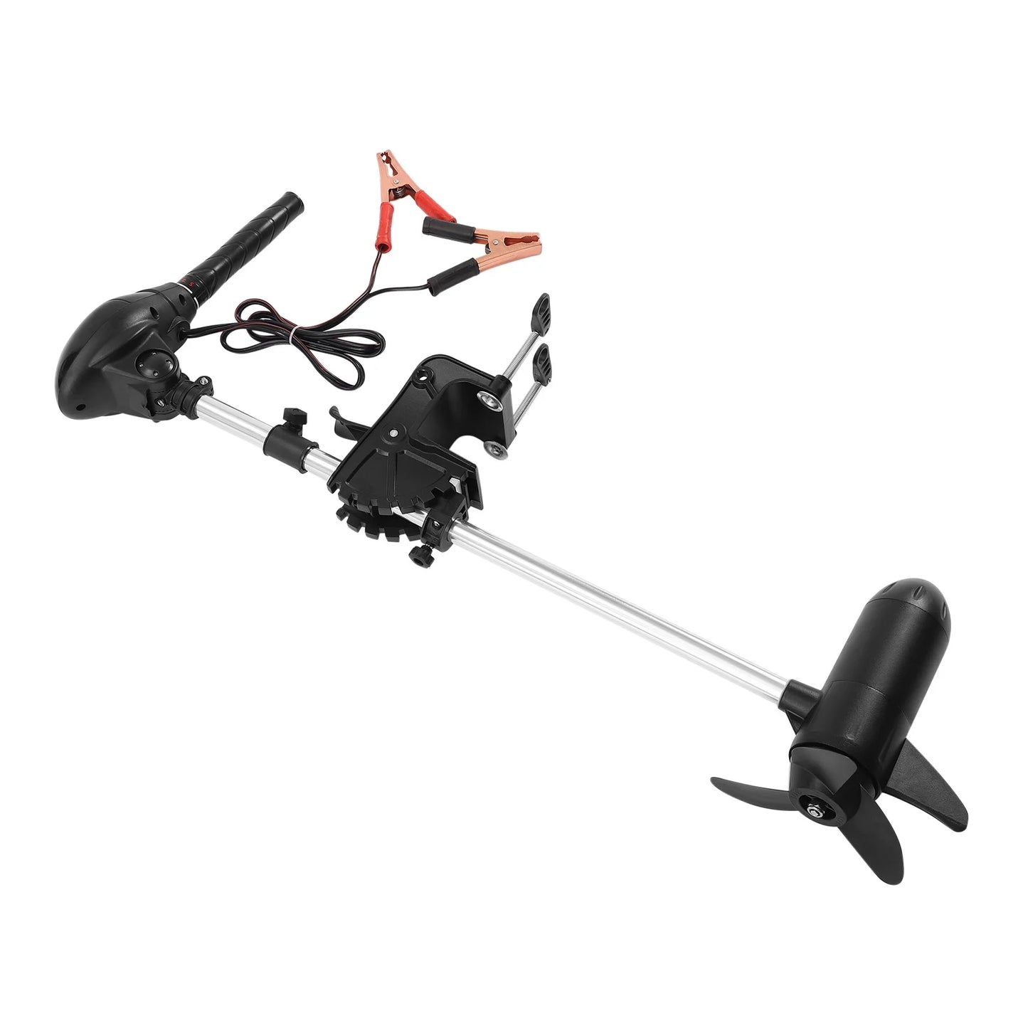 Miumaeov 12V 60lb Electric Trolling Motor with LED Battery Indicator, Transom Mounted S35547