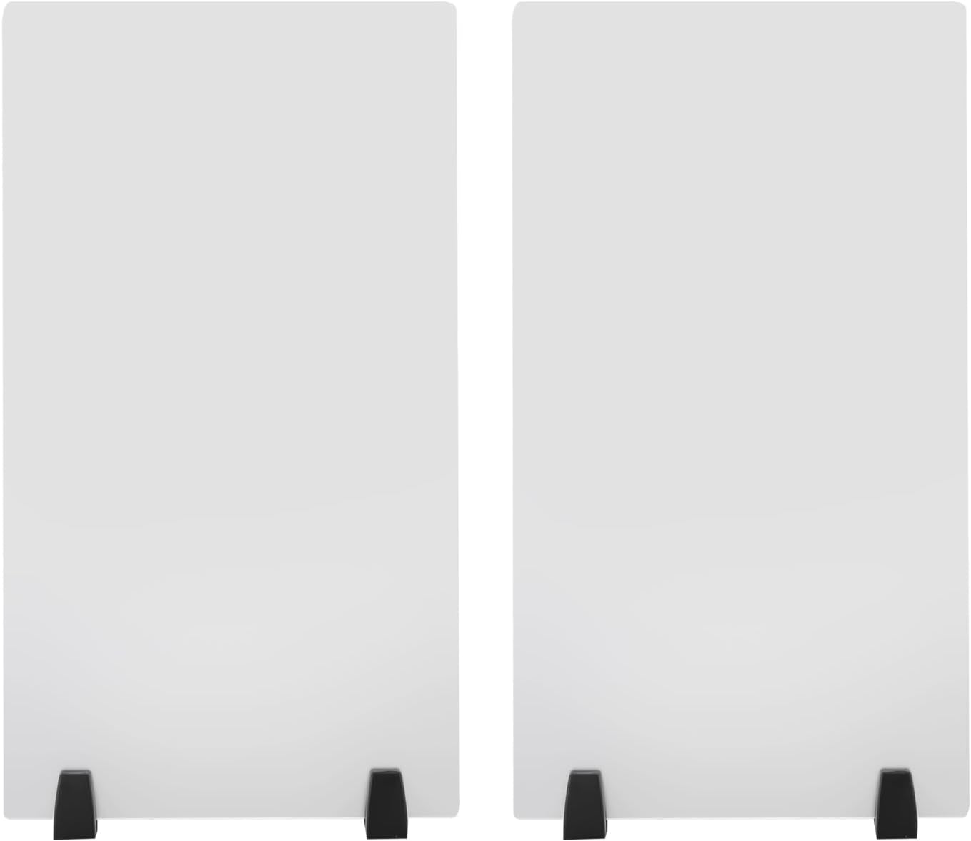 2PCS Acrylic Desk Dividers with Clamp, Dual Frosted Plexiglass Privacy Panels, 30 x 18 inch G68502