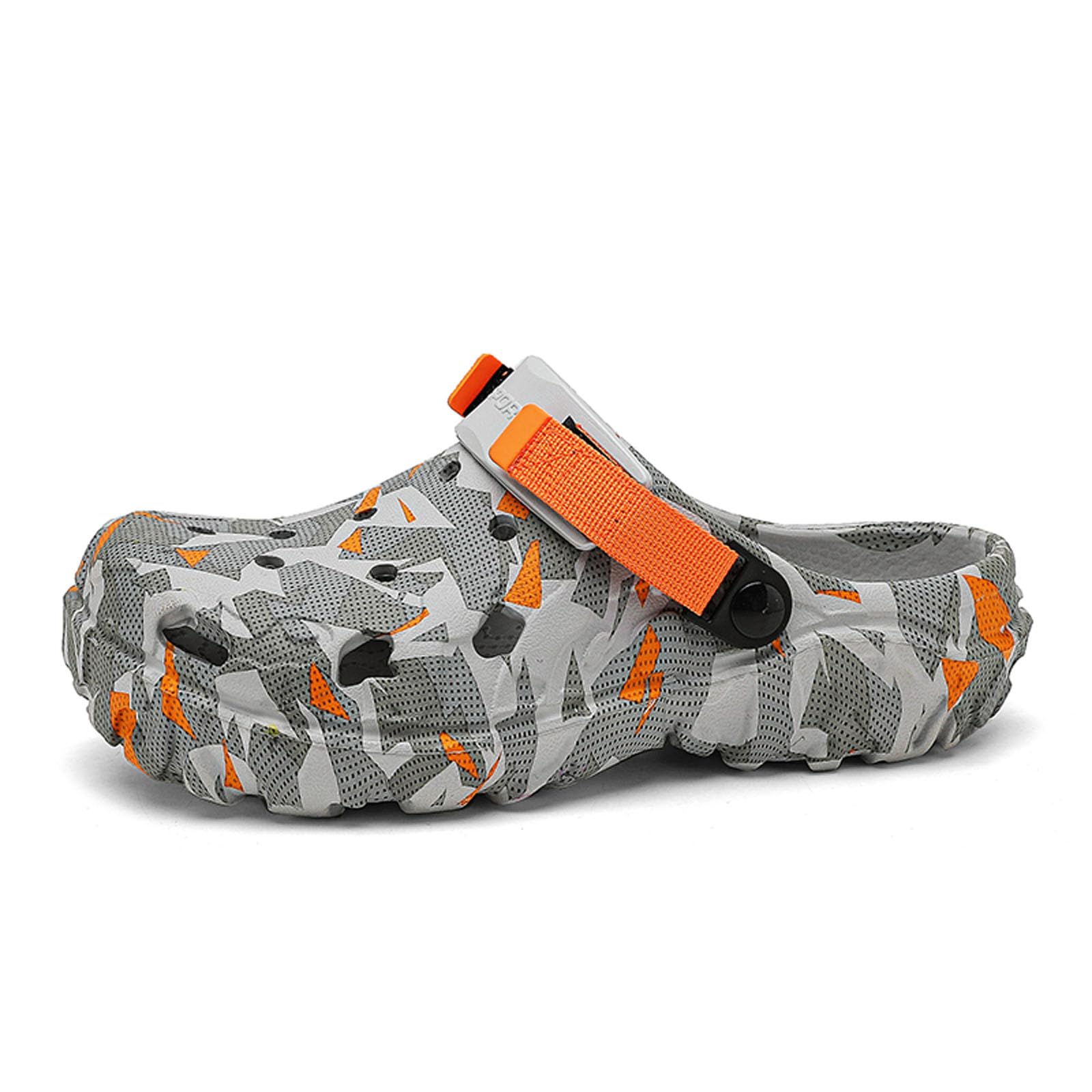 SECHRITE Men's Clogs Athletic Sports Outdoor Sandals Water Beach Shoes Slippers Sandals Lightweight Comfortable with Adjustable Back Strap