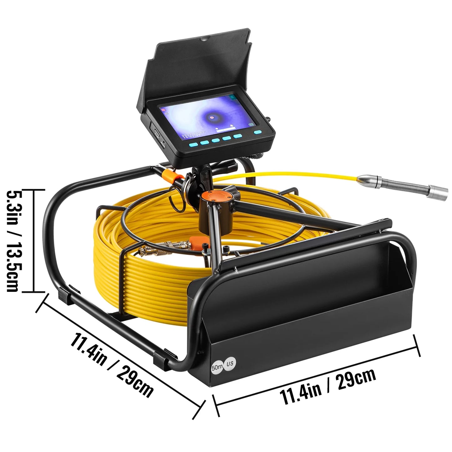 BENTISM Sewer Camera 164FT Cable Pipeline Inspection Camera with 4.3" Monitor R187