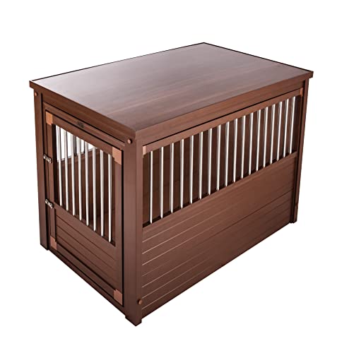 New Age Pet® ECOFLEX® Dog Crate End Table - Furniture-Style Pet Crate with Stainless Steel Tubing J4624