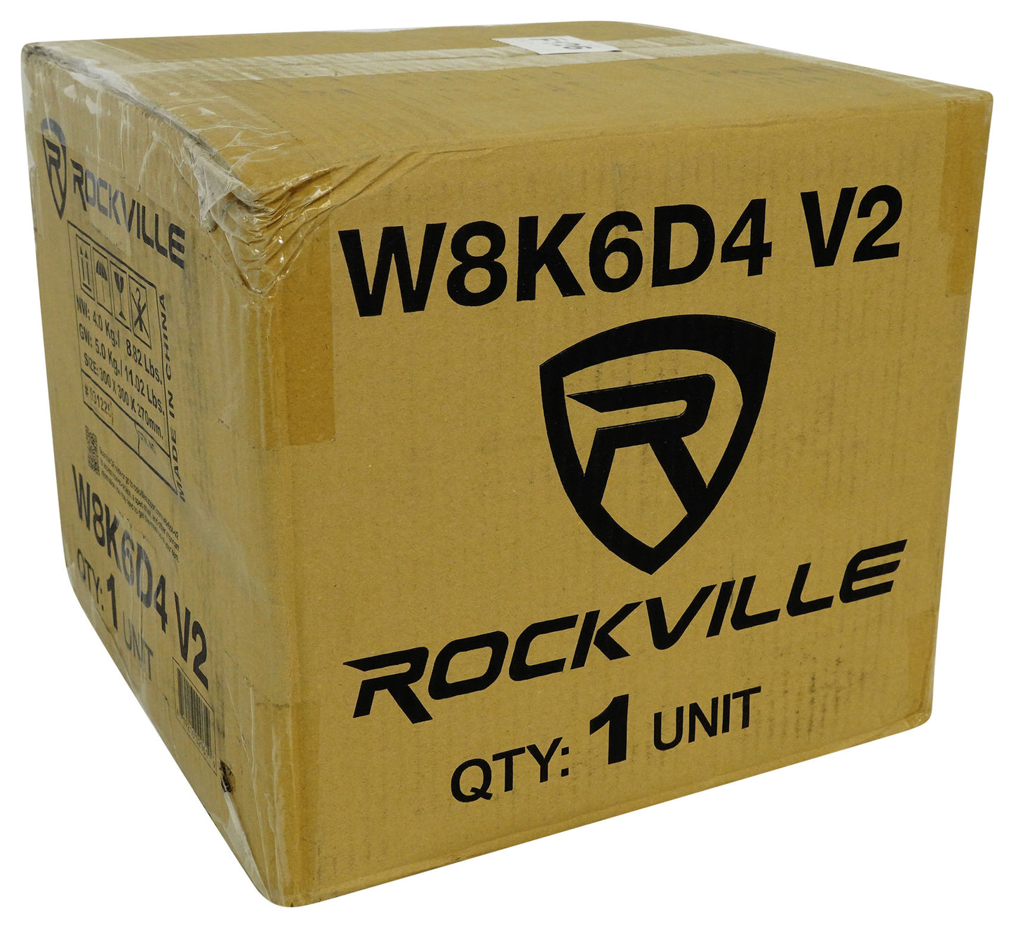 Rockville W8K6D4 V2 8" 1400W Peak Car Audio Subwoofer Dual 4-Ohm T684185