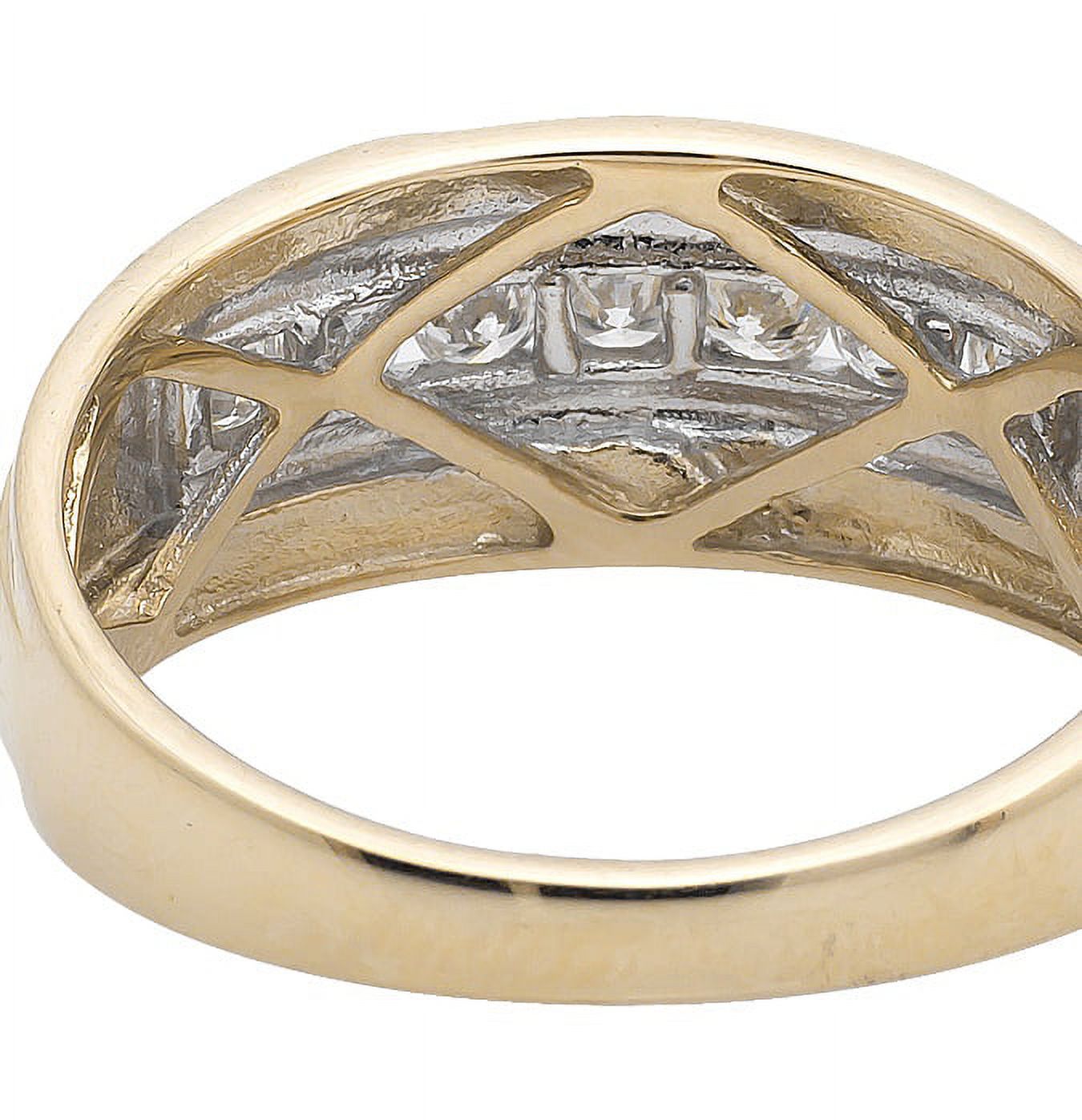 Men's 10K Yellow Gold Diamond Wedding Ring Band 0.50ct X1890