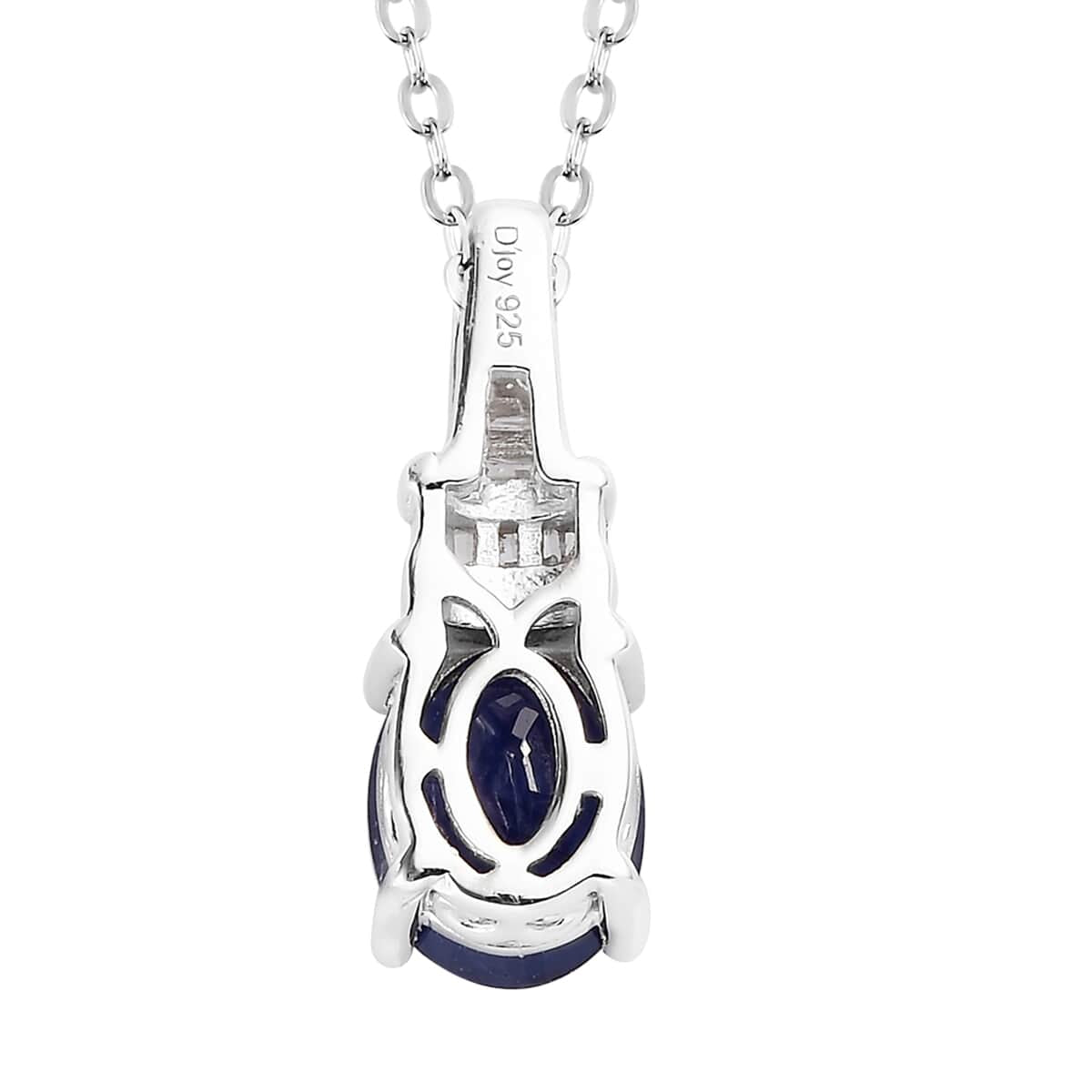 Shop LC 925 Sterling Silver Sapphire Pendant Necklace for Women D621256