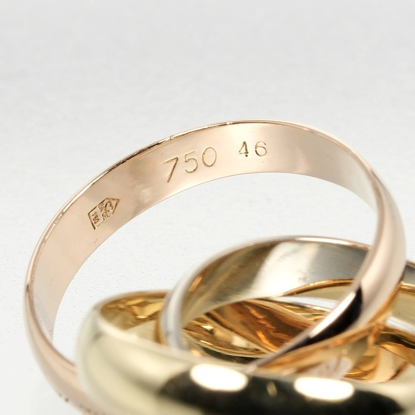 Cartier Trinity Ring K18 Gold YG PG WG A47215
