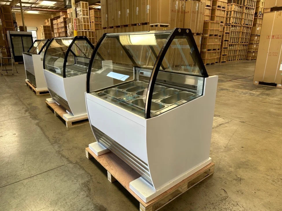 Gelato Dipping Cabinet Cooler 7 Pan DW-7R H1544