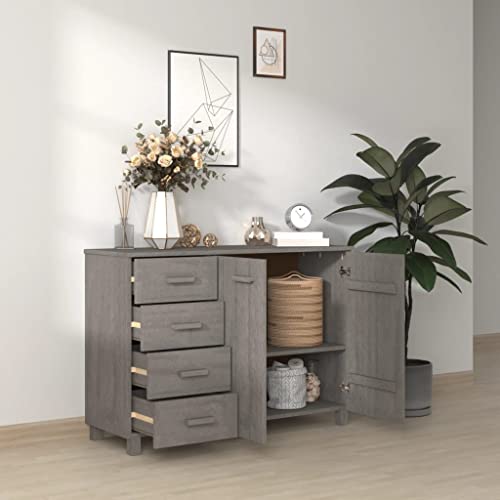 Buffets & Sideboards Sideboard Light Gray Solid Wood Pine N4247