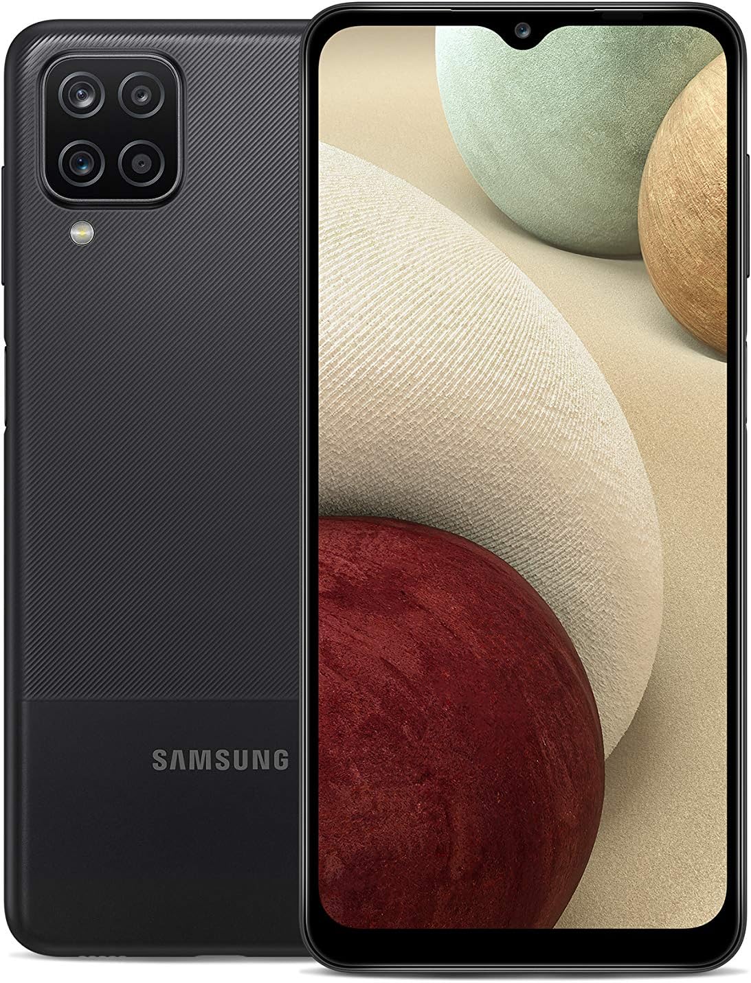 SAMSUNG Galaxy A12 32GB A125U (T-Mobile/Sprint Unlocked) 6.5" Display Quad Camera Long Lasting Battery Smartphone - Black (Renewed)
