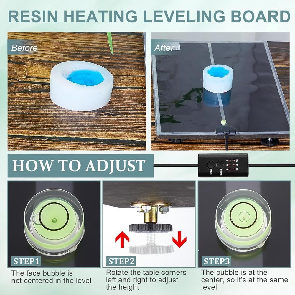 Resin Heating Leveling Board for Epoxy Resin Set 16.5in x 11in D764