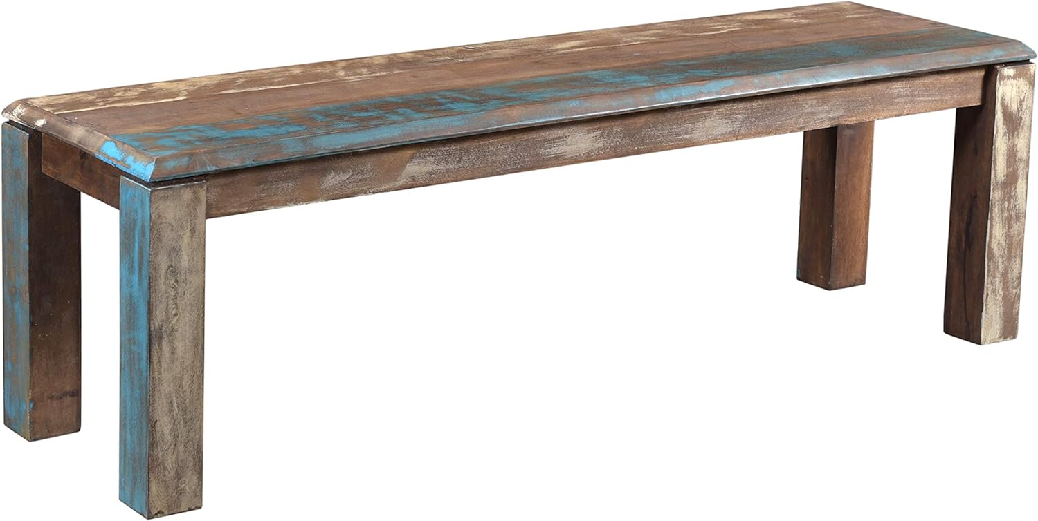 Timbergirl Sheesham Wood Live Edge 50" Bench, 60", Brown