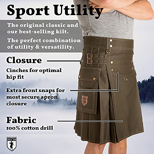 Damn Near Kilt 'Em Men's Sport Utility Kilt C696