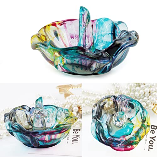 Lotus Rose Silicone Mold for Resin Jewelry Tray & Candle Holder Z38054