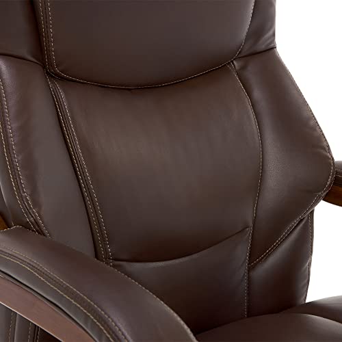 La-Z-Boy Delano Big & Tall Executive Office Chair, Bonded Leather, Black X71543