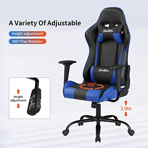 Gaming Chair PU Leather High Back Ergonomic Racing Swivel Office Desk Chair Red G9850