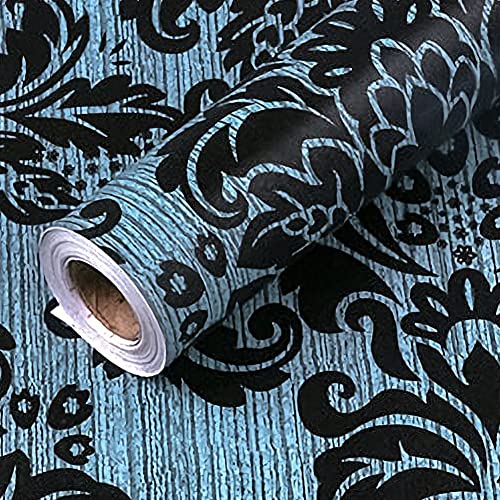 Damask Peel and Stick Wallpaper 17.7" x 32.8ft Removable Vinyl Roll Y281970