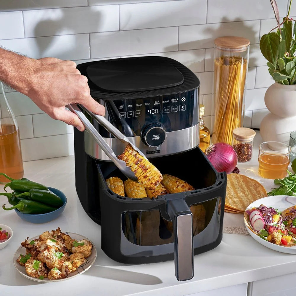 Bella Pro Series 6-qt. Digital Air Fryer with Window, Black X76637