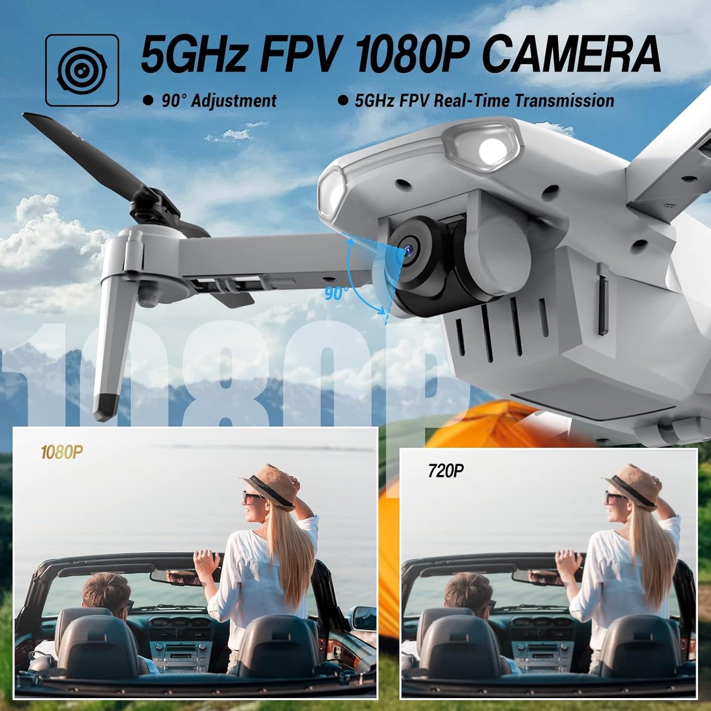 Patikuin S300 HD 1080P FPV Foldable Drone for Adults S9444