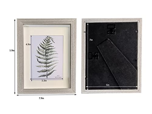 Farmhouse 5x7 Shadow Box Frame Display Case White 4 Pack U952392