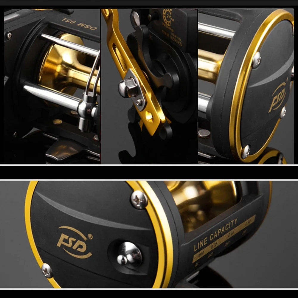Walmeck Full Metal Trolling Fishing Reel Right Hand C750249