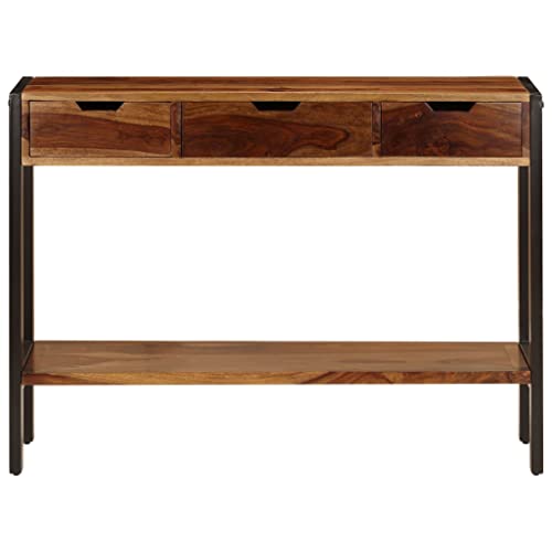 Solid Sheesham Wood Sideboard with 3 Drawers C513