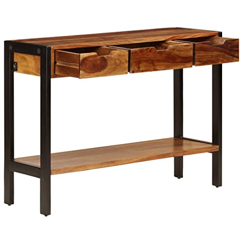Solid Sheesham Wood Sideboard with 3 Drawers C513
