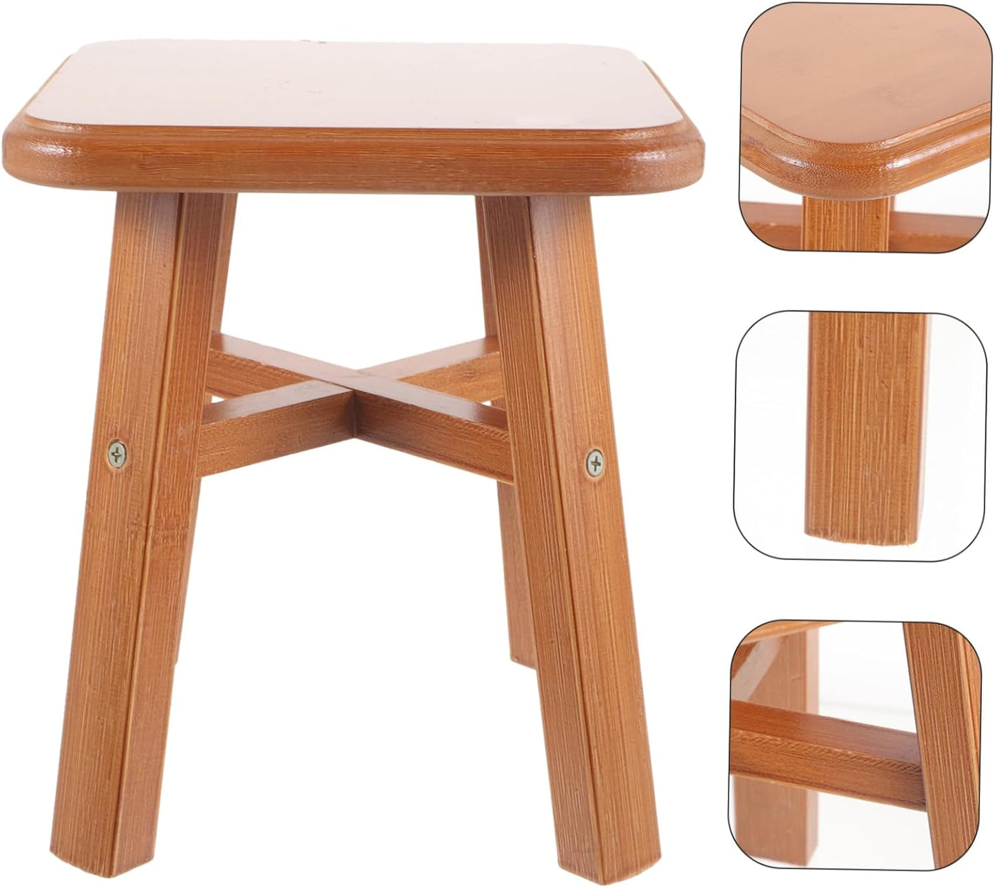 Wood Stool for Home Indoor Sitting and Stepping L447