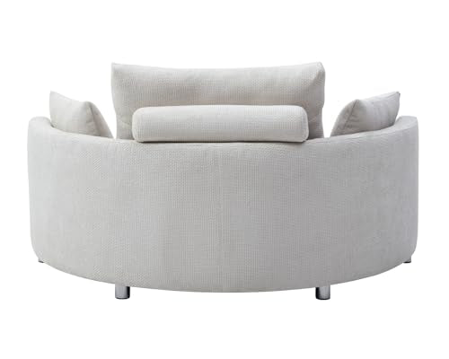 Convertible Futon Sofa Sleeper Chair with Pillows, Burgundy Red P59531